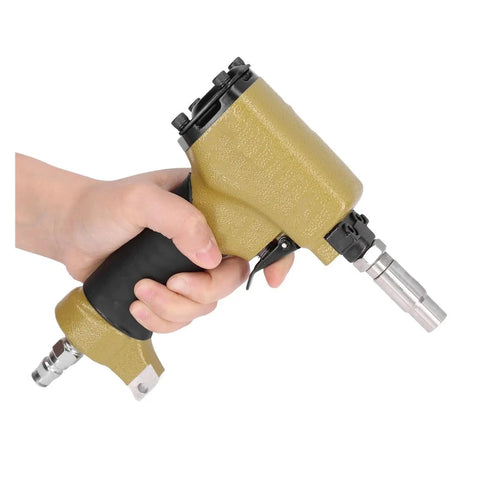 Pro Grade Pneumatic Thumbtack Gun And Air Powered Decorative Nailer Tool For Upholstery Carpentry And Woodworking Featuring Slick Handle And No Sweat Trigger Pull For Tough Home Renovation And Quick Fix Tasks