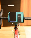 Indoor Bike Trainer Tray With Adjustable Handlebar Mount For Phone Tablet And Snacks Sleek ABS Accessory Holder on handlebars