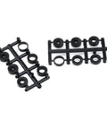 RC Propeller Set 10x4.5 Inch FPV Propellers, plastic adapter rings, visible, black, compatible with 6mm and 9mm hubs