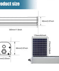 Diagram of Solar Powered Indoor Outdoor Lights With Remote Control Ceiling Pendant dimensions