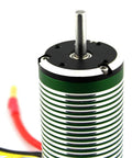Heavy Duty 4074 2000Kv Brushless Motor For 1 8 Scale On Road Buggy Drift Racing Rc Car featuring a green and silver CNC aluminum housing.