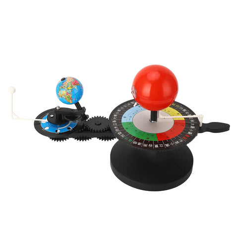 Solar System Model With Free Rotation Sun Earth Moon Orbits, Hands On Planetarium Astronomy Educational Toy For Kids, Four Season Plate Lunar Dial For Classroom Science Teaching, plastic model