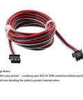 Coiled 4 Pack 3D Printer Endstop Extension Cables XH2.54 3PIN Connector Cable Two Meters with black, red, white wires