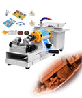 750 Watts Mini Table Lathe For Jewelry Stone Carving And Woodworking with accessories for detailed crafting projects.