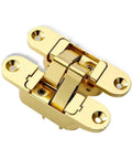 Invisible Three-Dimensional Door Hinge For Wooden Folding Blind Doors, Hidden Concealed Hinge With Cross Shape, 180-Degree Opening, Gold Finish