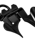 Black Powder Coated Chain Link Fence Butterfly Gate Latch For One And Three Eighths Inch Gate Frame And Two And Three Eighths Inch Gate Post With Padlock Hole Built Tough And Rust Resistant