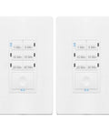 30 Minute Neutral Countdown In Wall Switch Timer 2 Pack Auto Off For Fans And Lights Including LEDs CFLs Save Energy With 7 Button Push Set And Set It And Forget It Easy Install Ideal For Vent Fans And Ceiling Fans, 1-30 min buttons