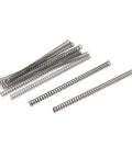 uxcell 304 stainless steel compression springs, 2 mm OD, 0.3 mm wire, 40 mm free length, silver, 10 pcs