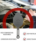 Windshield Washer Reservoir Cap Replacement 28913JK60A in engine bay installation showing high temperature and corrosion resistance