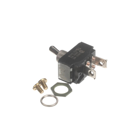 Heavy Duty Toggle Switch 25A 120-250V OEM Replacement Part 18602-0083 for Commercial Foodservice Equipment, with screws and nut