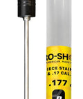 Twenty Two And One Half Inch Micro Polished Stainless Steel Bore Cleaning Rod For Caliber Seventeen Rifles And Air Guns With Jag Precision Grade Bore Cleaner