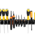 Heavy Duty Wall Mounted Tool Organizer for Garage and Workshop Pliers And Screwdriver Holder 15.75 Inch Dual Layer Steel Rack Rust Resistant