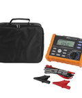 Digital Insulation Tester Multimeter with 0.01M to 100G insulation range and 250V to 2500V AC DC testing polarization index PI and D.