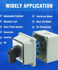 20A Rotary Changeover Switch 3 Position 2 Pole 8 Terminal With Box Built Tough Mounting Accessories Easy Install ON OFF ON