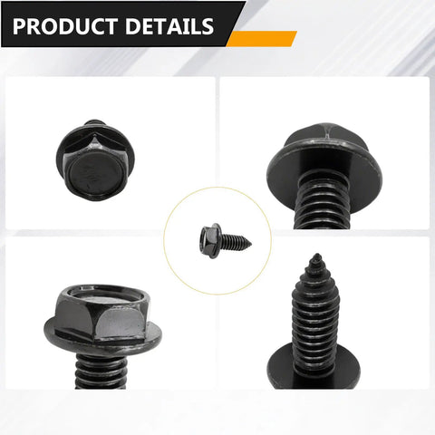 Top Tier 20 Pack Hex Washer Head Screws And Sheet Metal Bolts Made From Beefy High Strength Steel For Gm Auto Performance Rock Solid Plug And Play Factory Match Fasteners