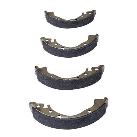 Pair Of Rear Drum Brake Shoes For Honda Civic Fit Insight 2006 To 2020, semi-metallic design, heavy-duty steel backing, set of four.