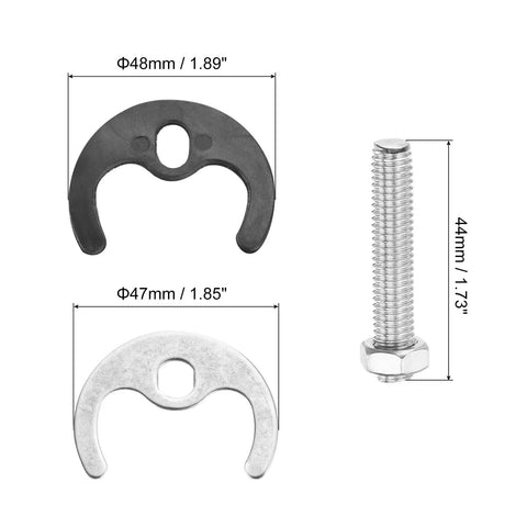Faucet Fixing Bracket Kit With Horseshoe Single Hole Circlip Washer No Sweat Leak-Proof Faucet Repair showing dimensions