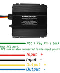 40V-90V To 12V Buck Converter 50A Beefy 600W DC-DC Step-Down Regulator For EV Accessories with wiring guide