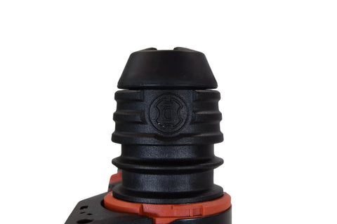 Close-up of Powerful 120V SDS Plus Corded Rotary Hammer Drill Tool Only With 8.5 Amp Motor A Real Beast For Demanding Masonry Jobs.