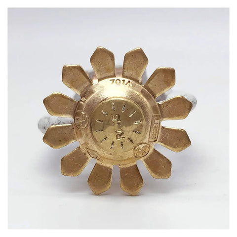 Top-Tier Copper Pendent Fire Sprinkler Head 100C Standard Response K80 DN15 1/2 NPT Thread With Fusible Alloy Link showing detailed copper head design.