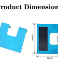 Hinge Jig Kit For Quick Door Install And Precise Hinge Cutting Magnetic Back Guide showing product dimensions and design