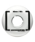 Hydrogen Inline Skate Wheels 60mm 92A White 4 Pack For Adults Unisex Premium Formula Solid Core For Smooth Cruisin Vibration Control Durable Street Performance Made In USA Bearings Not Included displayed