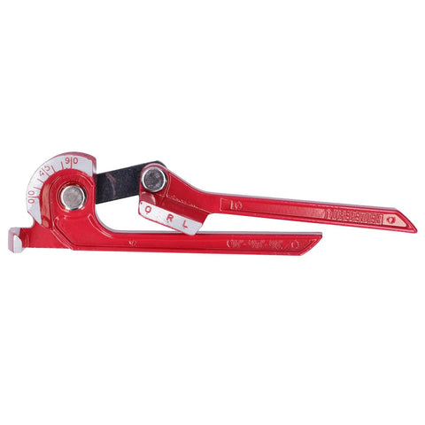 Manual Tube Bender 3 Inch Tubing Bending Tool For Copper And Aluminum, 90 Degree Bend, Compact Design For Tight Spaces, Ergonomic Handle, Durable Pro Grade Build, Multi Spec Industrial Supplies red hand tube bender