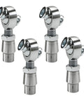 Two Pair 5/8 Inch Chromoly Heim Joint Rod End Kit With Spacers And Lock Nuts Heavy Duty Suspension Linkage Parts, steel design.