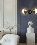 Dope Vintage Gold Globe Wall Sconce With Two Lights And Milk Glass Shades For Living Room Bedroom Hallway Kitchen Vanity And Stair Modern Mid Century Home Decor Lighting on wall