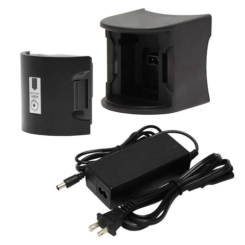 Hella Smooth Telescopic Electric Drum Pump Bundle With Battery Powered Operation includes charging dock and power adapter.