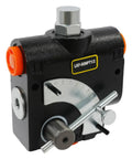 Flow Control Valve Half Inch NPT Port Adjustable Directional Hydraulic Valve 3000 PSI Relief Max 15.85 GPM