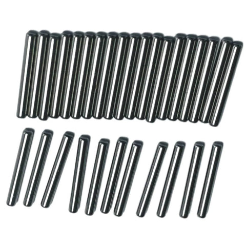 Three Thirty Second Inch By Three Quarter Inch Dowel Pins Set Of Thirty Metal Dowel Pins Shelf Pegs For Shelves Supports Bearings Alloy Steel Wood Bunk Bed Pegs For Furniture Repair neatly arranged