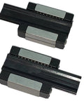 MGN15 C Carriage Block Bearing Ball Slider Two Pieces Black Heavy Duty 15mm Linear Motion Guide Rail Long Style