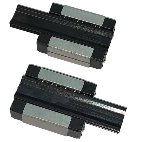 MGN15 C Carriage Block Bearing Ball Slider Two Pieces Black Heavy Duty 15mm Linear Motion Guide Rail Long Style