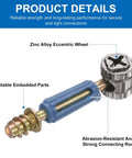 Zinc alloy eccentric wheel part from Heavy Hitter 25 Set Furniture Cam Lock Connector Kit With M6x40mm Cabinet Bolts.