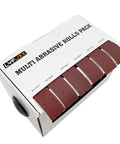 Box of Emery Cloth Roll Set Six Grits 80 150 240 320 400 600 Pro Grade Heavy Duty For Woodworking And Metal