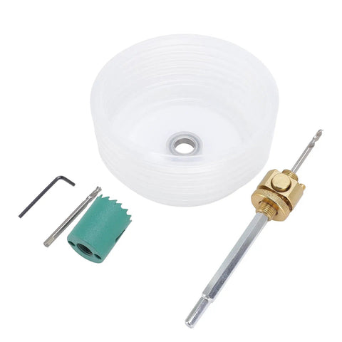 Big Badafaci Hole Saw Kit With Arbor And Dust Bowl For Cutting Wood Plywood Mdf Smoothly In Pro Quality Style That Really Slays The Job, dust bowl and bits