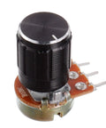 10K Ohm Rotary Potentiometer Kit 20 Sets Linear Taper Single Turn Potentiometers With Knurled Shaft 3 Terminals Carbon Film