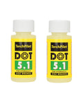 Two bottles of DOT 5.1 Hydraulic Brake Fluid For Bike Disc Brakes High Performance Oil Compatible With SRAM Avid Hayes Hope Formula Systems 120ml 4oz