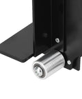 Close-up of Heavy Duty Angle Grinder Belt Sander Adapter With M14 Spindle showing roller and sturdy base for sanding.