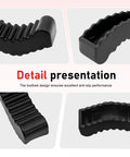 Heavy Duty Jack Stand Pads 2 Pack Rubber Anti Slip Tooth Shaped Floor Jack Pads for Universal 2 to 3 Ton Maintenance detail view