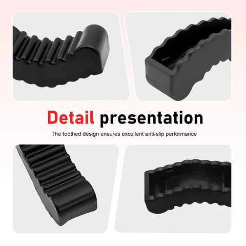 Heavy Duty Jack Stand Pads 2 Pack Rubber Anti Slip Tooth Shaped Floor Jack Pads for Universal 2 to 3 Ton Maintenance detail view