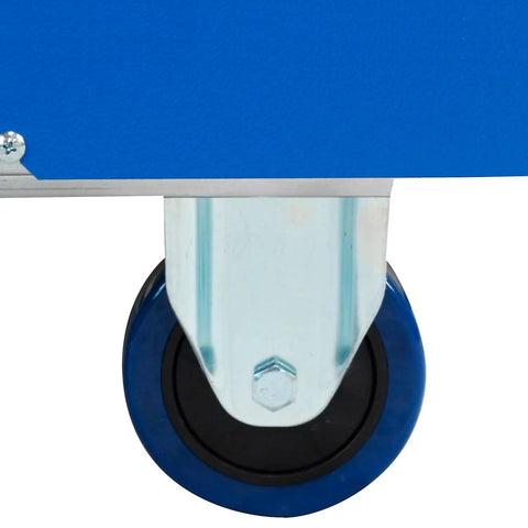 Heavy Hitter Commercial Portable Air Conditioner Cranking 29000 BTU wheel for easy mobility in industrial settings.