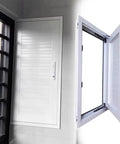 Heavy Duty Lockable Hvac Duct Access Panel 36X40 White Aluminum Honeycomb Insulated Attic Wall Inspection Door Cover open view