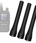 Three Pack 3.62 Inch Dual Band SMA Female Walkie Talkie Antennas For UV 5R UV5R 5R Mini Two Way Radios Beef Up Signal Range