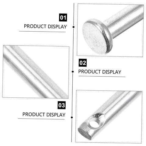 Image of 20 Piece Stainless Steel Clevis Pin Kit With Single Hole For Fixed Locating, featuring smooth surfaces and precise sizing.