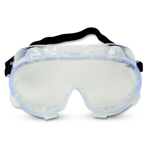 Transparent goggles for universal spill cleanup from Grab-And-Go Compact Spill Kit Bucket With Absorbent Socks Powder Gloves Goggles Boot Covers And Coverall For Universal Spill Cleanup Of Water Oil And More Up To 40 Gallons In Home Garage Or Workshop