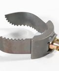 Heavy Duty 3 Inch C Style Cutter Cable Coupling Drain Cleaning Tool Attachment Fits 3/8 Drum And 5/8 Sectional Cables, with serrated edges.