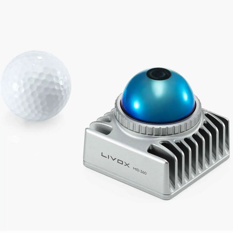 360 Degree LiDAR Sensor For Robots And Drones With Ultra Wide Field Of View, Lightweight 265g And Compact 65X65X60mm, next to golf ball