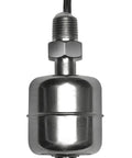 M5000 Liquid Level Sensor With Miniature Stainless Steel Float Switch One Eighth Inch NPT Mount Durable High Temp 300 PSI Rating UL CE NSF Approved For Industrial Tanks, front view